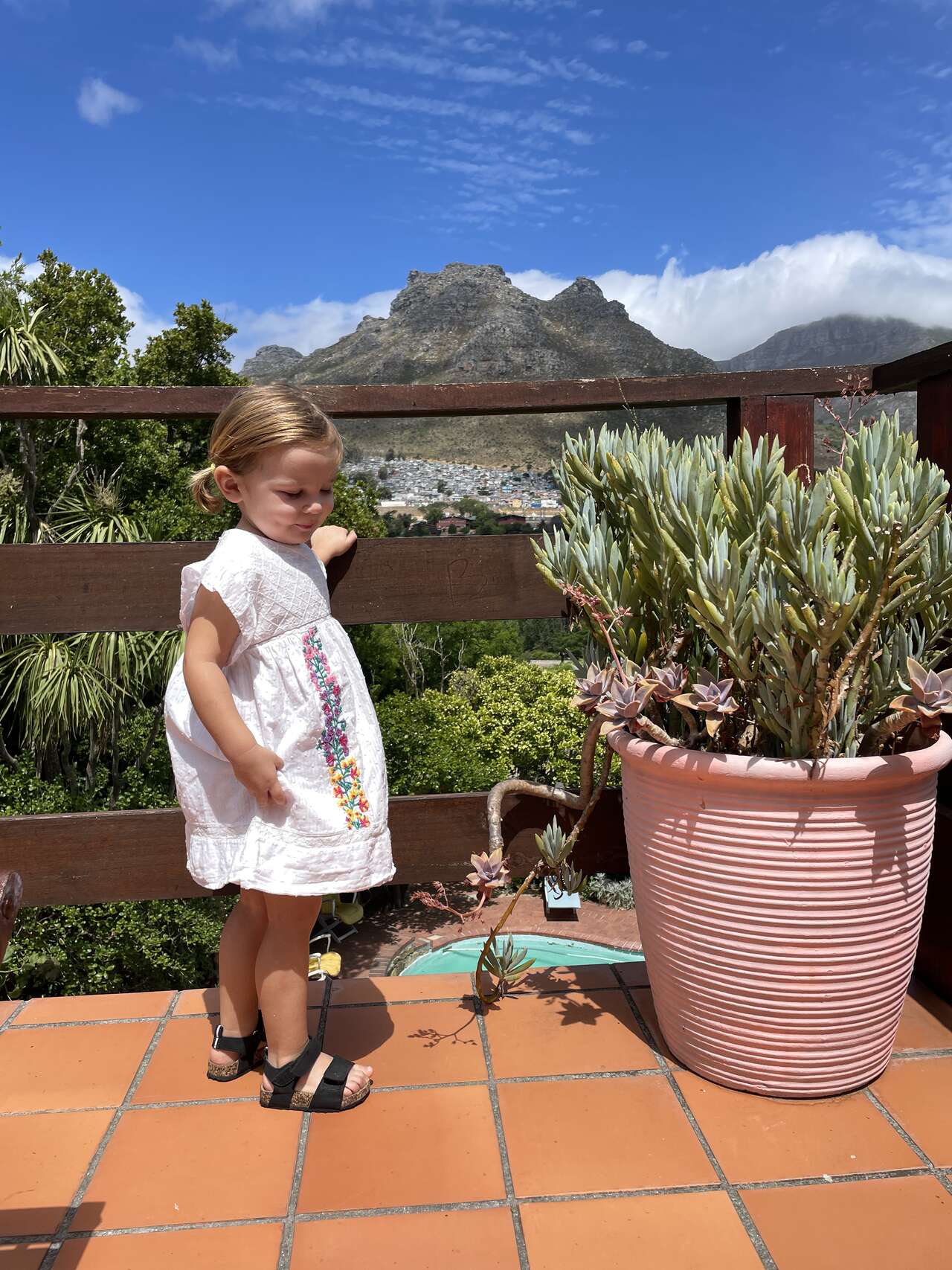 Child on balcony
