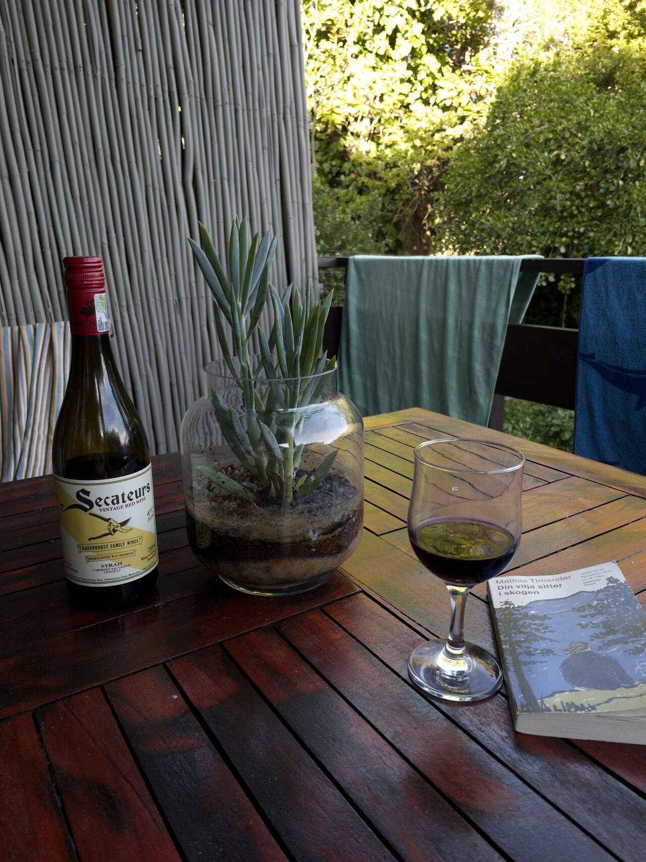Evening wine