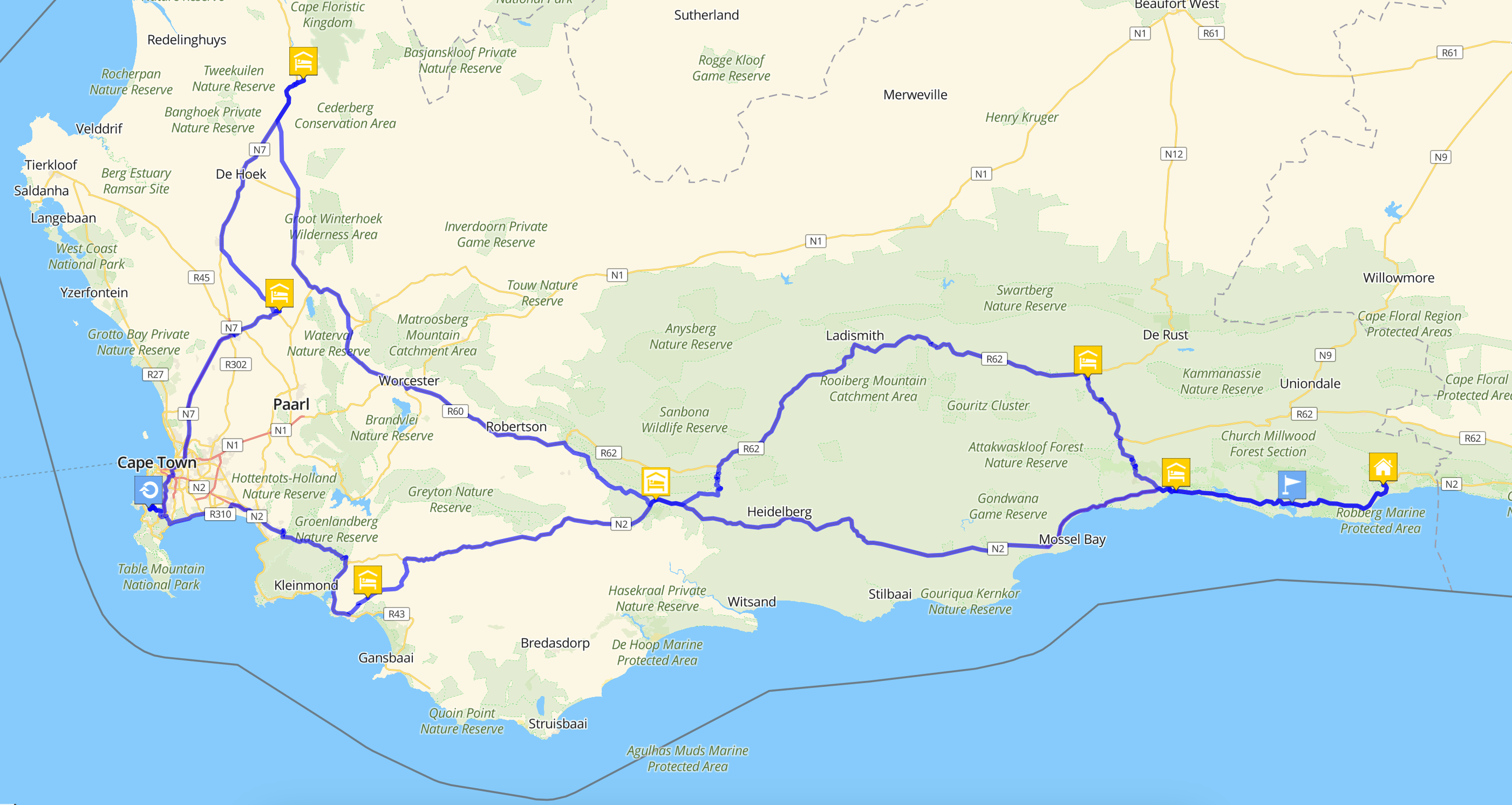 Map over trip